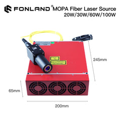 Original JPT Laser Source 20W 30W 50W 60W 100W MOPA Q-switch Fiber Module GQM 1064nm for Fiber Laser Marking Engraving Machine