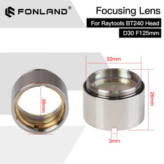 Original Laser Nozzle Sensor Connector Fiber Laser Focus Lens for Raytools Fiber Laser Cutting Head BT240 D30 F100 F125mm