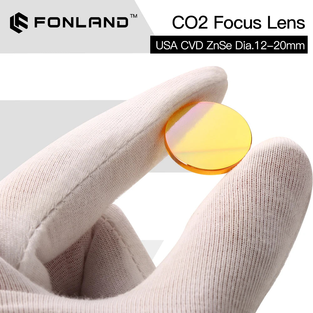 USA Focus Lens CVD ZnSe China PVD Diameter 12 15 18 19.05 20mm FL 50.8mm for CO2 Laser Engraving Cutting Machine