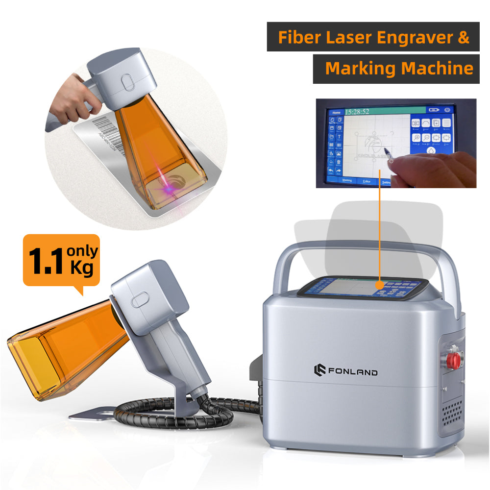 Fonland 30W Fiber Laser Handheld Engraver Marking Machine