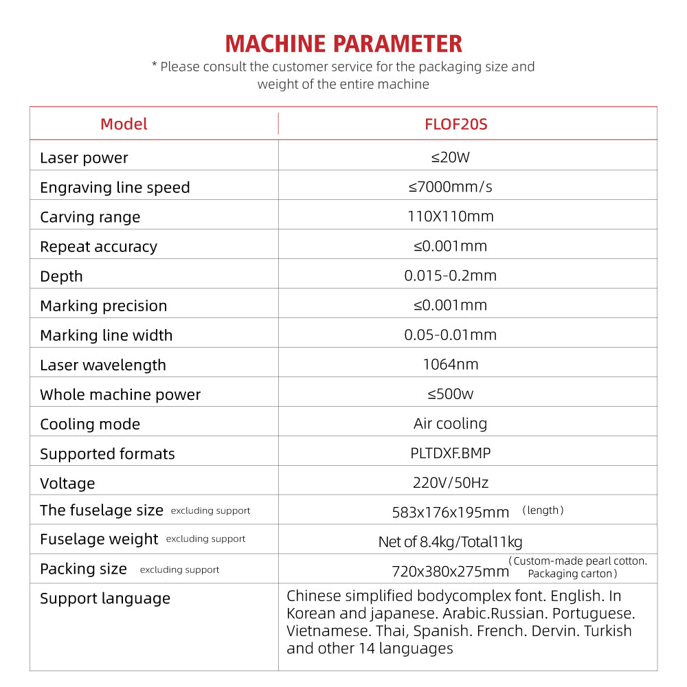 20W Fiber Laser Engraver Marking Machine For Metal